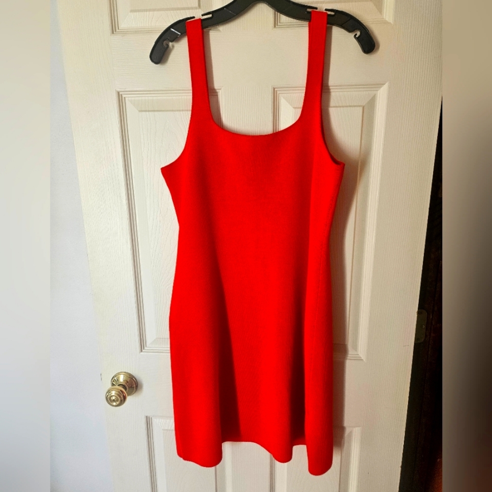 Red JCREW Knit Dress L